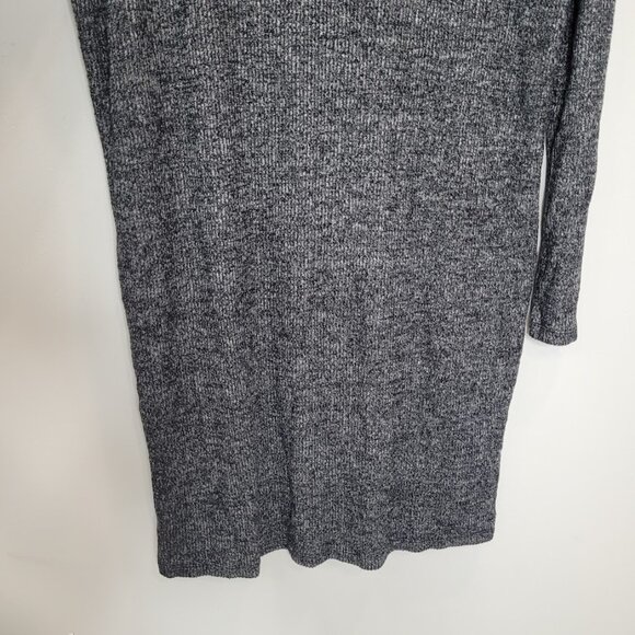 GAP Women's Grey Knit Sweater Dress Cowl Neck Gray Long Sleeve Shirt Mini Small - Picture 7 of 10